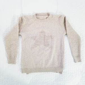 3/$45 | Tan Sweater Embedded Star Detail